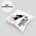 Erkenne Die Zeichen Kissen mit Füllung 40x40 Geschenk Kissen mit Füllung 40x40 Mittelfing** Geschenkidee Sarkasmus Spruch (Grau) Rosa Trendation