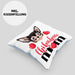 Chihuahua Besitzer Mom Mama Kissen mit Füllung 40x40 Geschenk Lustiger Spruch Geschenkidee Chihuahua Besitzerin (Grau) Blau Trendation