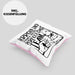 Herrchen Und Hund Das Perfekte Choas Team Kissen mit Füllung 40x40 Geschenk für Hundebesitzer Geschenkidee (Grau) Rosa Trendation