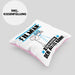 Filmfan Kissen mit Füllung 40x40 Geschenk für Filmfan Der Mann Der Alles Kann Geschenkidee zum Geburtstag (Grau) Rosa Trendation