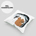 Galaxie Capybara Kissen mit Füllung 40x40 Capybara Tier Geschenk für Capybara Liebhaber (Grau) Grün Trendation