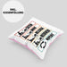 Rudern Kissen mit Füllung 40x40 Geschenk Catch Drive Release Recover Repeat Geschenkidee Ruderer (Grau) Rosa Trendation