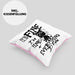 Its Fine Im Fine Everything Is Fine Kissen mit Füllung 40x40 Geschenk Katze Humor Sarkasmus (Grau) Rosa Trendation