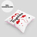 Teufelchen Kissen mit Füllung 40x40 Geschenk für Frauen Teufel (Grau) Rosa Trendation
