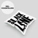 Lustige Kissen mit Füllung 40x40 für Slackliner Geschenk Slackline (Grau) Grün Trendation