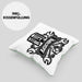 KFZ Mechaniker Kissen mit Füllung 40x40 Geschenk Spruch Männer KFZ Mechatroniker Geschenkidee Werkstatt Katastrophe (Grau) Grün Trendation