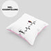 Lustige Bogenschütze Kissen mit Füllung 40x40 Geschenk für Pfeil & Bogen Enthusiasten Herzschlag (Grau) Rosa Trendation