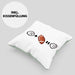 American Football Kissen mit Füllung 40x40 Geschenk für Footballspieler Lustige Geschenkidee :( + Football = :) Geburtstag (Grau) Grün Trendation