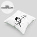 Hobbyhorse Mädchen Kissen mit Füllung 40x40 Geschenk Hobby Horse Pferde Grafik Herzschlag (Grau) Grün Trendation
