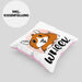 Meerschweinchen Geschenk Kissen mit Füllung 40x40 Spruch Meerschweinchen-Besitzerin Geschenkidee Wheek (Grau) Rosa Trendation