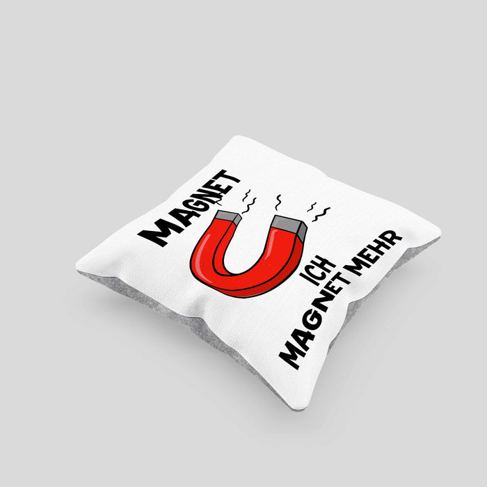 Dank Meme Kissen mit Füllung 40x40 Magnet Wortspiel Ich Magnet Mehr Geschenkidee Depressionen (Grau) Grau Trendation