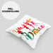 Tanzen Kissen mit Füllung 40x40 Geschenk für Tänzerin Life Is Better When You Dance (Grau) Grün Trendation