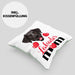 Labrador Besitzer Mom Mama Kissen mit Füllung 40x40 Geschenk Lustiger Spruch Geschenkidee Labrador Besitzerin (Grau) Grün Trendation