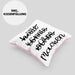 Hätte Könnte Würde Machen Kissen mit Füllung 40x40 Motivation Entrepreneur Sprüche Selbstständig (Grau) Rosa Trendation