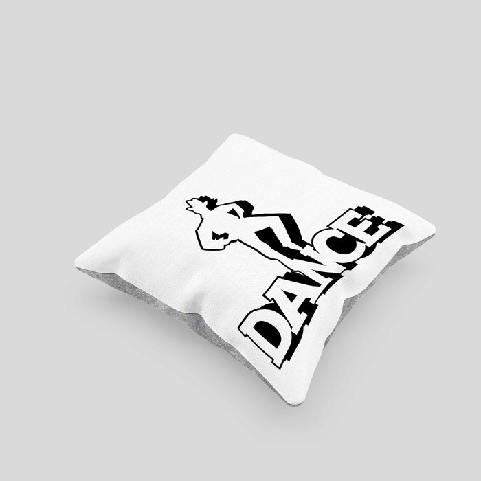Lustige Tänzer Kissen mit Füllung 40x40 Geschenk für Tänzer und Tänzerinnen "Dance" (Grau) Grau Trendation