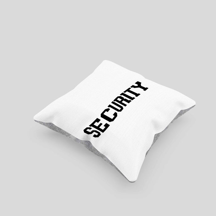 Security Kissen mit Füllung 40x40 für Türsteher Wächter Geschenk für Beschützer (Grau) Grau Trendation