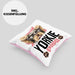 Yorkie Papa Besitzer Kissen mit Füllung 40x40 Geschenk Lustiger Spruch Geschenkidee Yorkie Liebhaber (Grau) Rosa Trendation