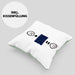 Alaska Kissen mit Füllung 40x40 Geschenk für Alaska-Liebhaber Urlaub Lustige Geschenkidee :( + Alaska Flagge = :) Geburtstag (Grau) Grün Trendation