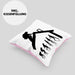 Dachdecker Geschenk Kissen mit Füllung 40x40 Evolution Geschenkidee Spruch (Grau) Rosa Trendation