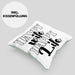 Lustige Kissen mit Füllung 40x40 Geschenk für Ehemann Spruch Happy Wife Happy Life Ehemann Geschenkidee (Grau) Grün Trendation