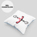 Ice Hockey Kissen mit Füllung 40x40 Geschenk für Ice Hockey Spieler :( + Eishockey = :) Lustige Geschenkidee Geburtstag (Grau) Blau Trendation
