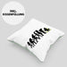 Gärtner Evolution Kissen mit Füllung 40x40 mit Spruch Garten Hobbygärtner Gärtner Geschenk Lustig Gärtnerin Geschenkidee (Grau) Grün Trendation