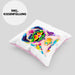 Mops Besitzer Farbe Love Kissen mit Füllung 40x40 Geschenk Lustiger Spruch Geschenkidee Mops Besitzerin (Grau) Rosa Trendation