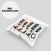 Rudern Kissen mit Füllung 40x40 Geschenk Catch Drive Release Recover Repeat Geschenkidee Ruderer (Grau) Grün Trendation