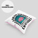 I Had A Brain Surgery Whats Your Excuse Kissen mit Füllung 40x40 Gehirn Operation Geschenkidee (Grau) Rosa Trendation