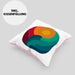Kitesurfing Kissen mit Füllung 40x40 Geschenk für Kitesurfer Geschenkidee Retro Vintage Grafiken (Grau) Rosa Trendation