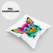 Chihuhahua Mama Besitzer Kissen mit Füllung 40x40 Geschenkidee Frauchen Herrchen Herz Bunte geschenkidee (Grau) Grün Trendation