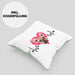 Französische Bulldogge Besitzer Kissen mit Füllung 40x40 Geschenk Lustiger Spruch Geschenkidee Herzschlag Französische Bulldogge (Grau) Grün Trendation