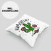 Kaktus Kissen mit Füllung 40x40 Geschenk Kuscheln Sarkasmus Humor Geschenkidee Kaktus-Liebhaber Frauen (Grau) Grün Trendation