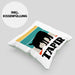 Lustige Tapir Kissen mit Füllung 40x40 Geschenk Tapir Liebhaber Grafik Retro (Grau) Grün Trendation