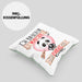 Pandas Kissen mit Füllung 40x40 Geschenk Frauen Ich Bin Bloß Ein Mädchen Das Pandas Liebt Pandaliebhaberin Geschenk Spruch Geburtstag (Grau) Grün Trendation