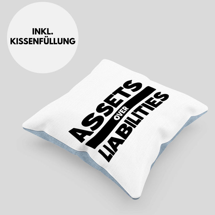 Entrepreneur Kissen mit Füllung 40x40 Entrepreneurship Geschenk Spruch Motivation Idee Sprüche (Grau) Blau Trendation