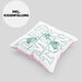 Lustige Badminton Kissen mit Füllung 40x40 Geschenk für Badmintonspieler Badminton Lehrer Coach Trainer Geschenkidee (Grau) Rosa Trendation