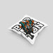 Badminton-Kissen mit Füllung 40x40 Geschenk für Badminton-Spieler Badminton-Trainer (Grau) Grau Trendation