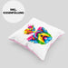 Yorkie Herz Farbe Besitzer Kissen mit Füllung 40x40 Geschenk Lustiger Spruch Geschenkidee Yorkie Liebhaber (Grau) Rosa Trendation