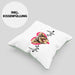 Yorkie Besitzer Kissen mit Füllung 40x40 Geschenk Lustiger Spruch Geschenkidee Herzschlag Yorkie (Grau) Grün Trendation
