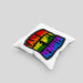 Geschenkidee LGBT Kissen mit Füllung 40x40 "Lass uns die Welt Bemalen" Regenbogenfarben (Grau) Grau Trendation