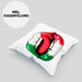 Italien Kissen mit Füllung 40x40 Geschenk Lippen Italiener Geschenkidee Sprüche (Grau) Blau Trendation