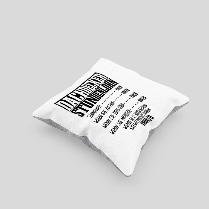 Kissen mit Füllung 40x40 Geschenk für Dachdecker Lustiger Spruch Geschenkidee Männer Dachdecker (Grau) Grau Trendation