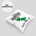 T-Rex Dino Kissen mit Füllung 40x40 Geschenk Wenn Du Glücklich Bist Und Du Es Weißt Klatsche Geschenkidee Dinosaurier Fans (Grau) Rosa Trendation
