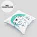 Otter Kissen mit Füllung 40x40 Geschenk Natur Otter-Liebhaber Geschenkidee Geburtstag (Grau) Blau Trendation