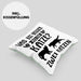 Katze Spruch Kissen mit Füllung 40x40 Lustig Geschenk Cat Kaffee Grafik Katzenliebhaber Geschenke Katzen (Grau) Grün Trendation