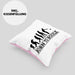 Boule Kissen mit Füllung 40x40 Geschenk Boule-Spieler Geschenkidee Spruch Geboren zum Boule (Grau) Rosa Trendation