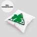 St Patricks Day Kissen mit Füllung 40x40 Kleeblatt Irisch Irland Geschenkidee (Grau) Rosa Trendation