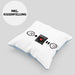 DJ Schallplattenspieler Kissen mit Füllung 40x40 Geschenk für Schallplatten Fans :( + Schallplatte = :) Lustige Geschenkidee Geburtstag (Grau) Blau Trendation