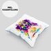 Berner Sennen Besitzer Farbe Love Kissen mit Füllung 40x40 Geschenk Lustiger Spruch Geschenkidee Berner Sennen Besitzerin (Grau) Blau Trendation